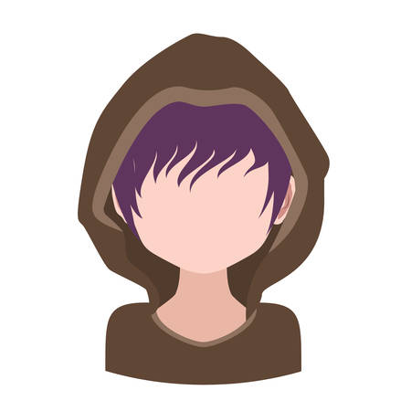 Male avatar with hoodieのイラスト素材