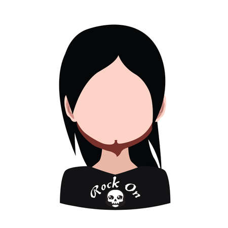 Male avatar with rocker style