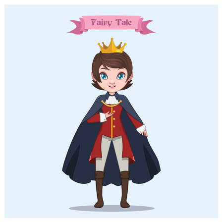 Illustration of a handsome princeのイラスト素材