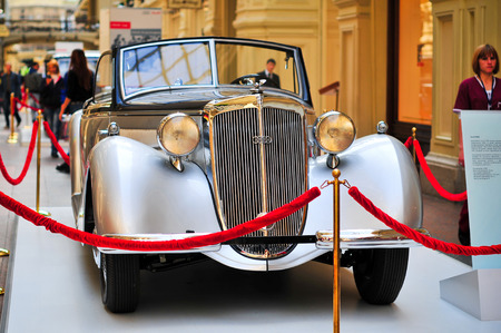 MOSCOW, RUSSIA - September, 2010: German motor car Horch 853 exhibited in GYM.