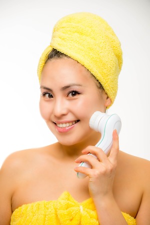 Beautiful asian young woman with perfect skinの写真素材