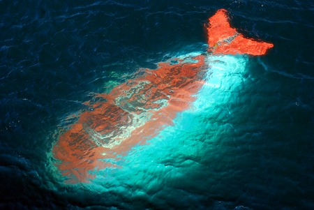 Scientific submarine at expedition researching deep waterの写真素材