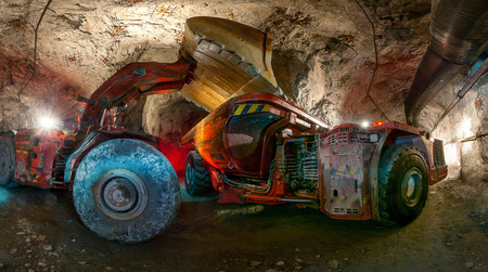 Gold mining undergroundの写真素材