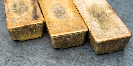 A few golden ingotsの写真素材