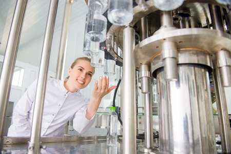 Specialist on a water factory