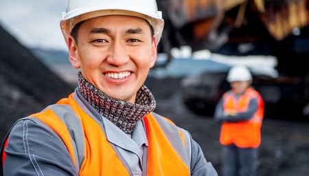 Coal mining workersの写真素材