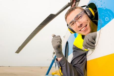 helicopter male illuminatorの写真素材