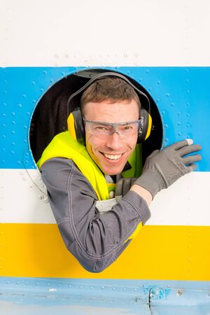 helicopter male illuminatorの写真素材