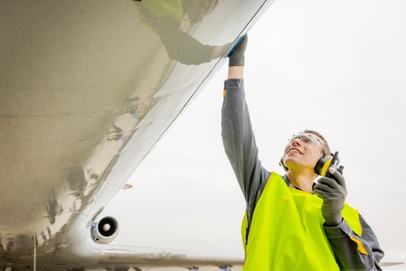 male airport workerの写真素材