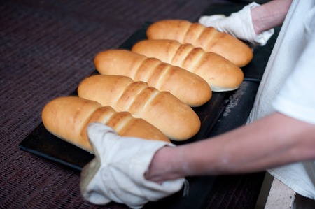 bread making in the factory