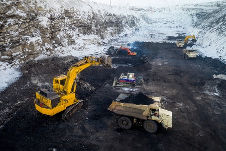 coal mining open pitの写真素材
