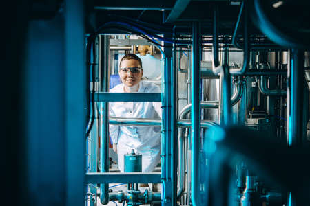 modern factory workerの写真素材