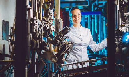 modern factory workerの写真素材