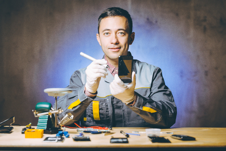service repair electronicsの写真素材