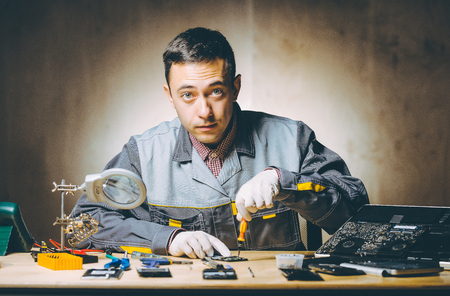 service repair electronicsの写真素材