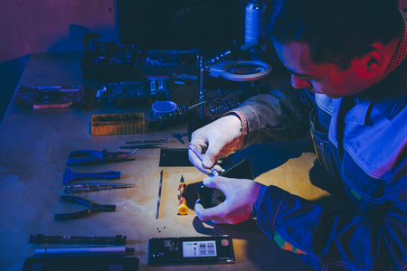 service repair electronicsの写真素材