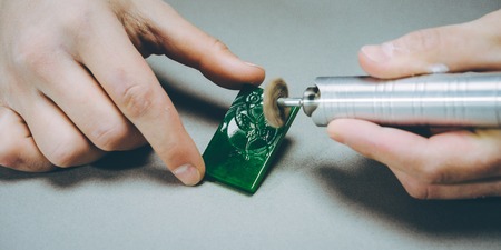 greenstone industrial jeweleryの写真素材