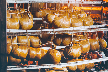 sausage meat factoryの写真素材