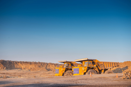coal mining truckの写真素材