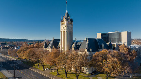 spokane superior courthouse government buildingの写真素材