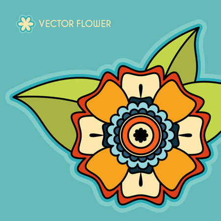 Decorative Vector Flowerのイラスト素材