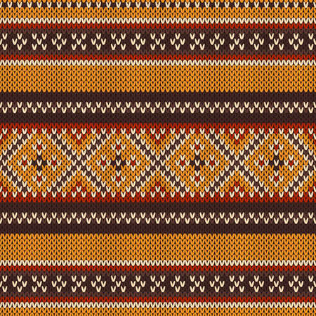 Seamless pattern on the wool knitted textureのイラスト素材