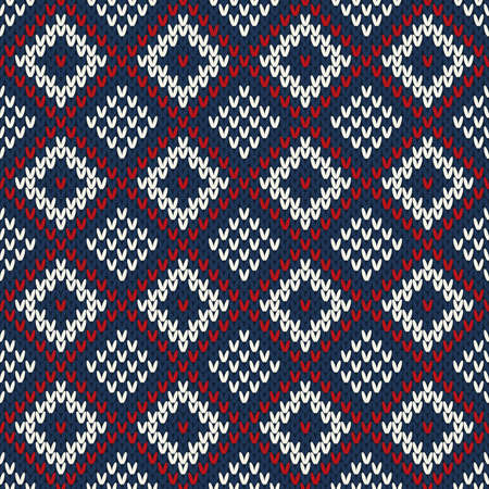 Seamless pattern on the wool knitted textureのイラスト素材