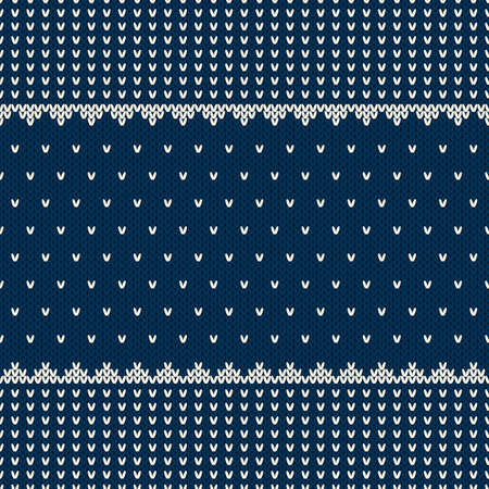 Seamless pattern ornament on the wool knitted texture. EPS availableのイラスト素材