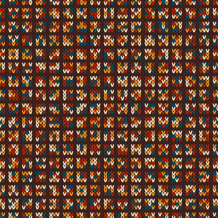 Colourful Melange Wool Knitting Pattern. Close Up. Seamless Backgroundのイラスト素材