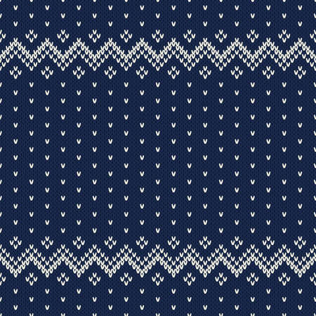 Knitted Sweater Design. Seamless Patternのイラスト素材