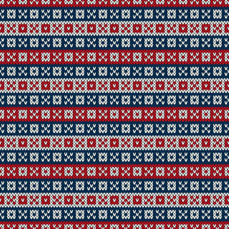 Knitted Sweater Design. Seamless Knitting Pattern
