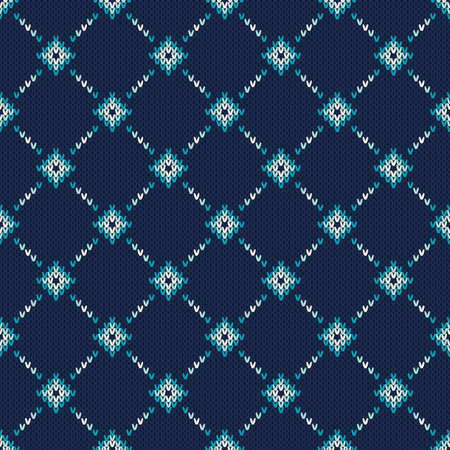 Festive and Fashionable Sweater Design. Seamless Knitted Patternのイラスト素材