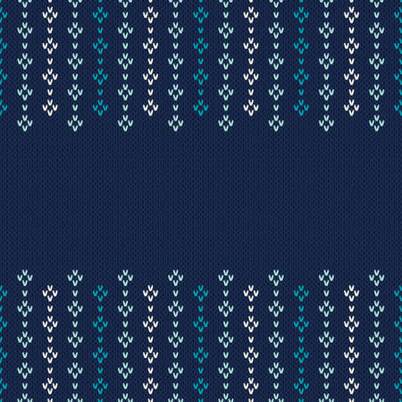 Winter Holiday Seamless Knitted Patternのイラスト素材