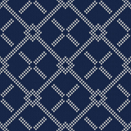 Abstract Knitted Pattern. Seamless Sweater Designのイラスト素材