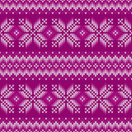 Seamless Pattern on the Wool Knitted Texture. EPS availableのイラスト素材