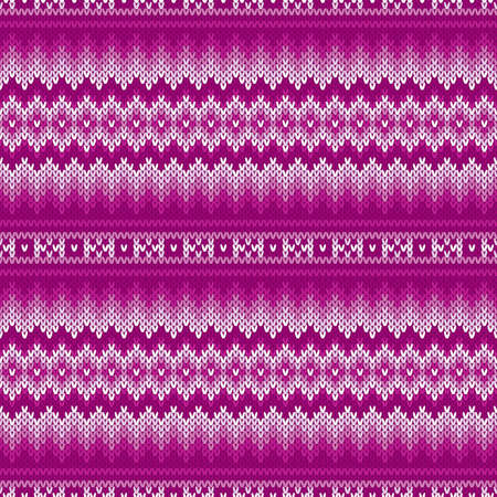 Seamless Pattern on the Wool Knitted Texture. EPS availableのイラスト素材