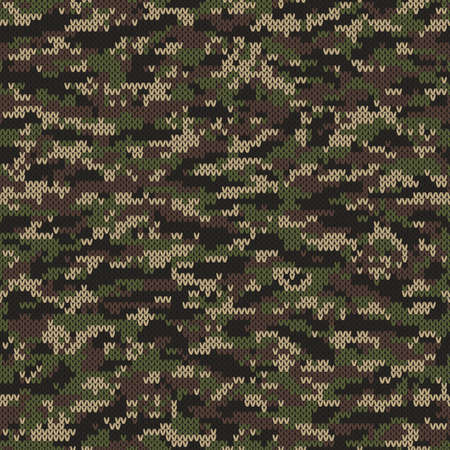 Seamless Pattern on the Wool Knitted Texture. EPS availableのイラスト素材