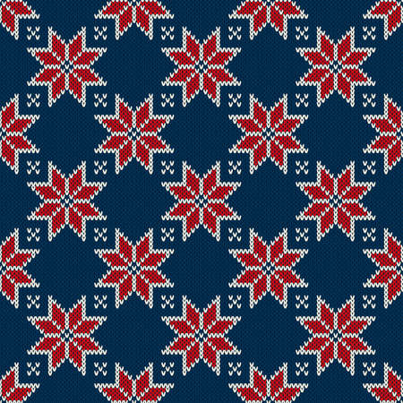 Pattern on the Wool Knitted Texture.のイラスト素材