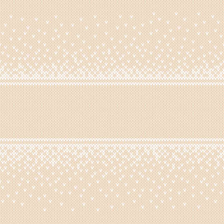 Seamless Pattern on the Wool Knitted Texture. EPS availableのイラスト素材