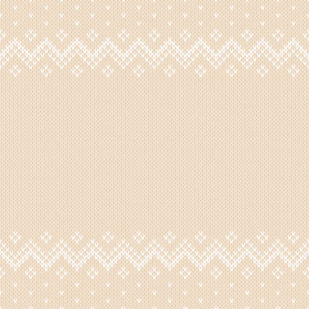 Seamless Pattern on the Wool Knitted Texture. EPS availableのイラスト素材