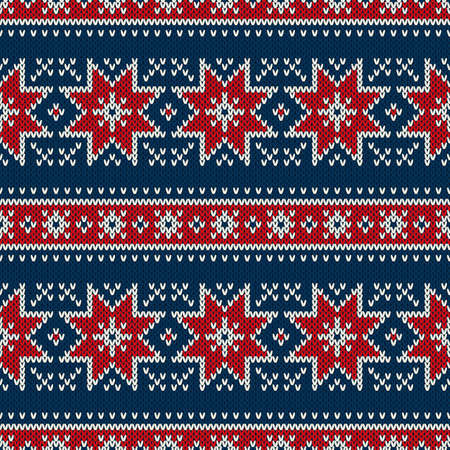 Seamless Pattern on the Wool Knitted Texture. EPS availableのイラスト素材