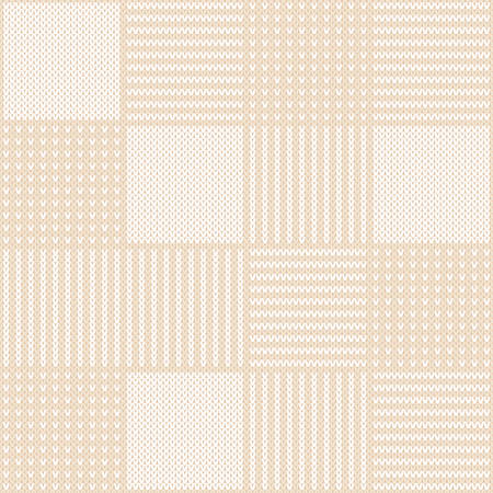 Abstract Knitted Pattern. Vector Seamless Background. Knitting Wool Sweater Design.のイラスト素材