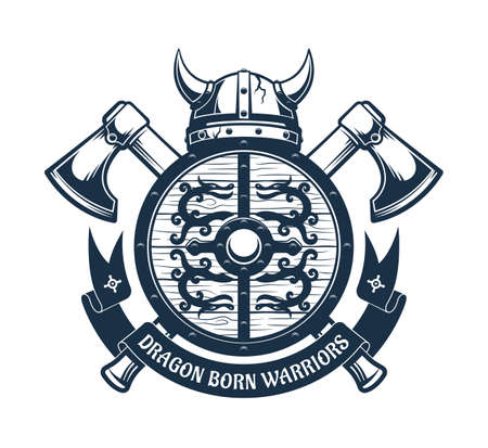 Viking coat of armsのイラスト素材