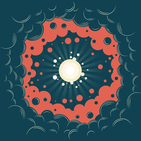 Space portal to the parallel universe.のイラスト素材