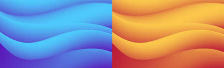 Abstract gradient wave vibrant blue backgroud