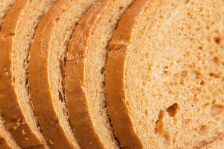 Macro view of rye bread. Backgroundの写真素材