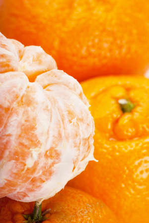 Closeup view of ripe tangerinesの写真素材