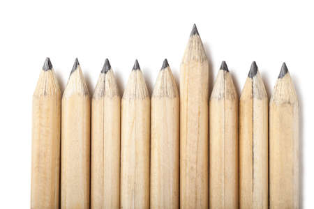 Macro view of group of lead pencilsの写真素材