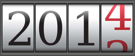 A new year 2014 counter. Vectorのイラスト素材