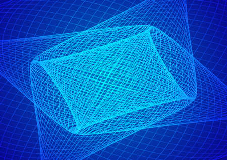 Abstract technology blue background wave lines background. Banner, poster or template elegant and...